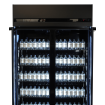 R&eacute;frig&eacute;rateur 2 portes en verre noir irm-770r bl - Combisteel - 7455.3150