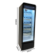 R&eacute;frig&eacute;rateur porte en verre pib-280r - Combisteel - 7455.3125