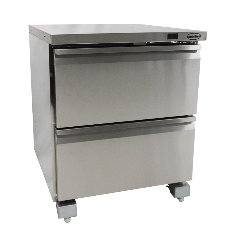 Vriezer in roestvrij staal 2 laden - Combisteel - 7450.0265