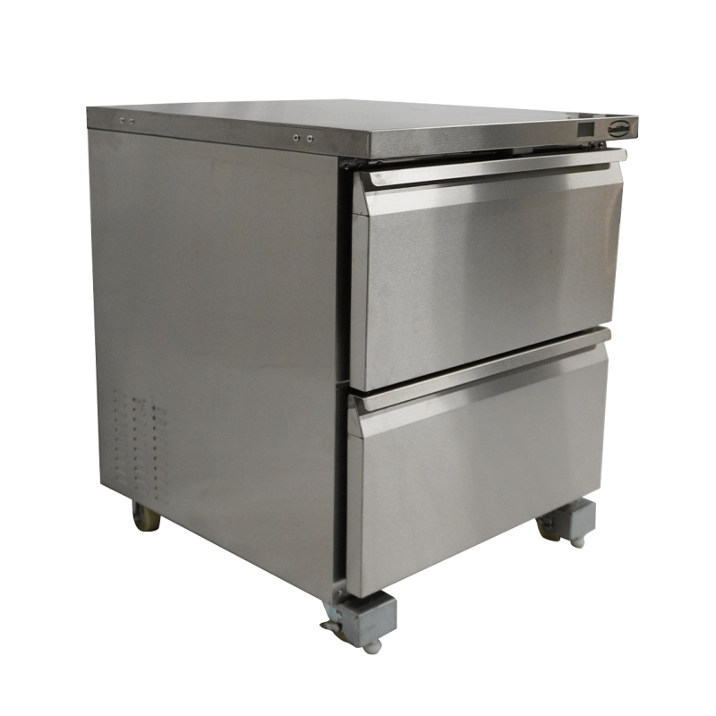 Vriezer in roestvrij staal 2 laden - Combisteel - 7450.0265