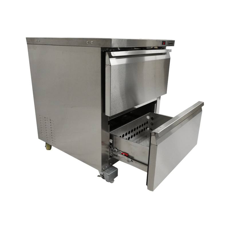 Vriezer in roestvrij staal 2 laden - Combisteel - 7450.0265