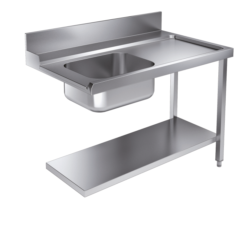 Table d'approvisionement &eacute;tag&egrave;re 1200 &agrave; droite pour 7082.0070 - 0075 - Combisteel - 7106.1010