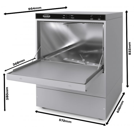 Lave-vaiselle chargement par l'avant ent 500-230 - Combisteel - 7082.0030