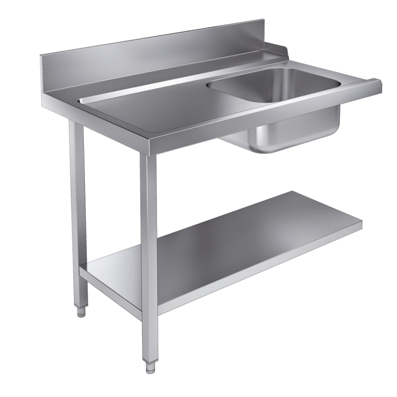Table d'approvisionement &eacute;tag&egrave;re 1200 &agrave; gauche pour 7082.0070 - 0075 - Combisteel - 7106.1005