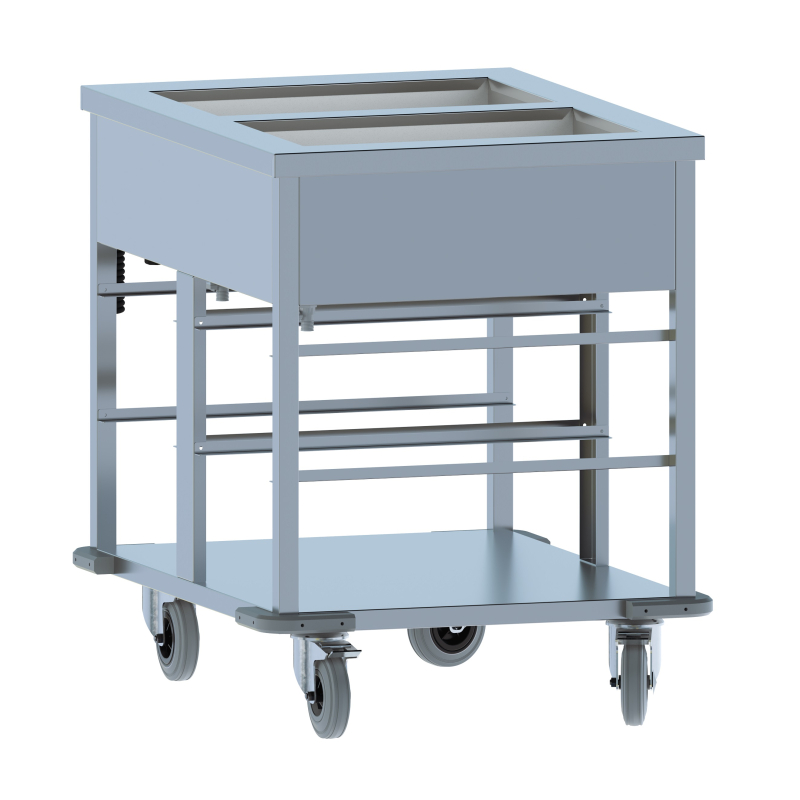 Waterbadtrolley 2/1. - Combisteel - 7178.1155