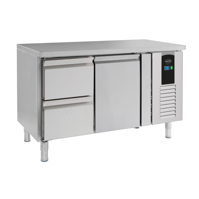 700 table r&eacute;frig&eacute;r&eacute;e 1 porte et 2 tiroirs energy line - Combisteel - 7450.5015