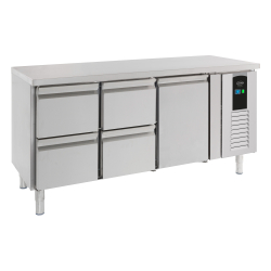 700 table r&eacute;frig&eacute;r&eacute;e 1 porte et 4 tiroirs energy line - Combisteel - 7450.5030