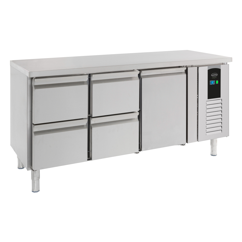 700 table r&eacute;frig&eacute;r&eacute;e 1 porte et 4 tiroirs energy line - Combisteel - 7450.5030