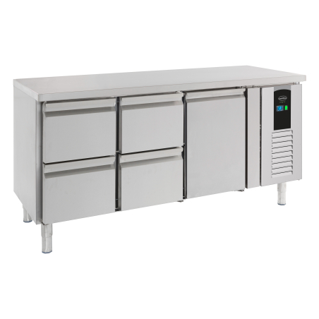 700 table r&eacute;frig&eacute;r&eacute;e 1 porte et 4 tiroirs energy line - Combisteel - 7450.5030
