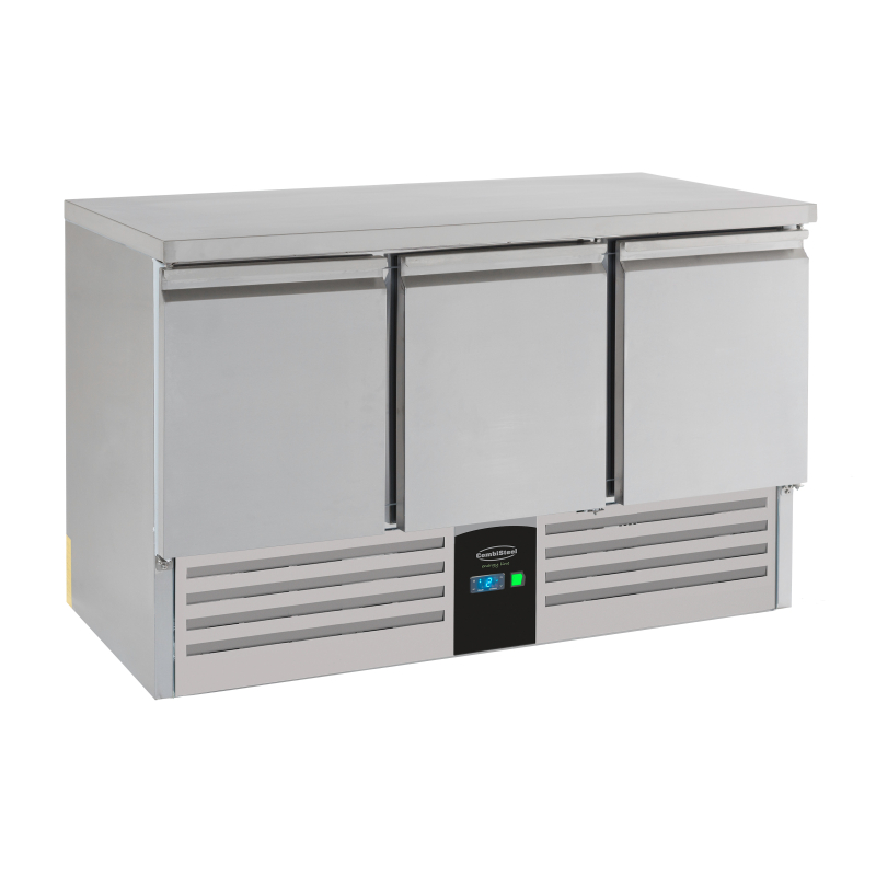 Table r&eacute;frig&eacute;r&eacute;e 3 portes energy line &eacute;quip&eacute; d'&eacute;vaporateur - Combisteel - 7450.5115