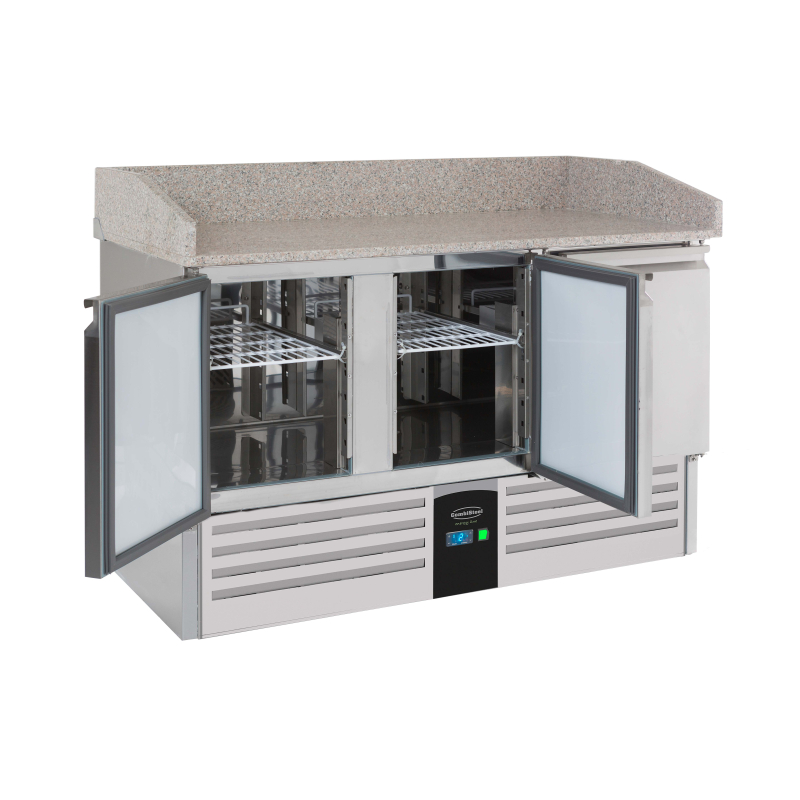 Table prep pour pizza 3 portes energy line &eacute;quip&eacute; d'&eacute;vaporateur - Combisteel - 7450.5220