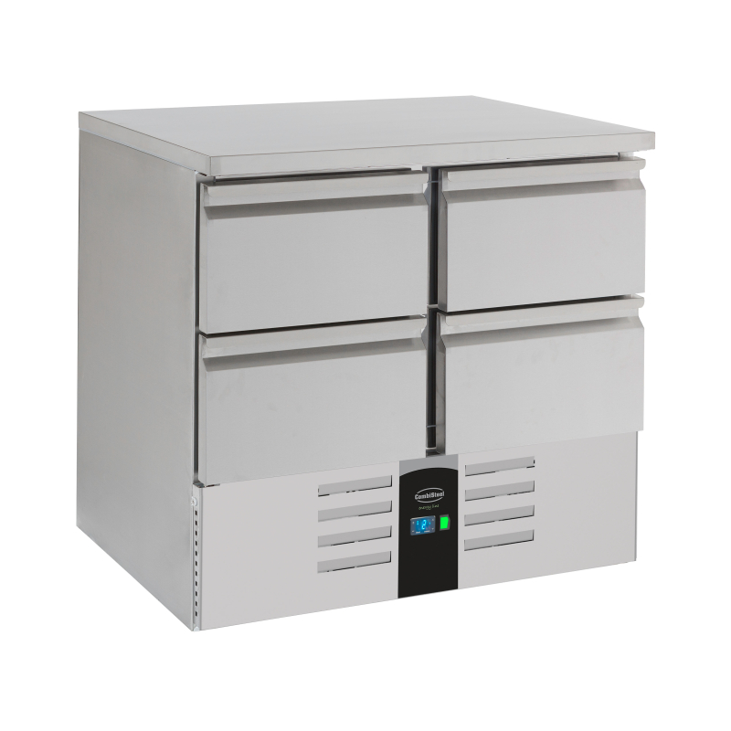 Gekoelde tafel 4 laden energy line met verdamper - Combisteel - 7450.5110