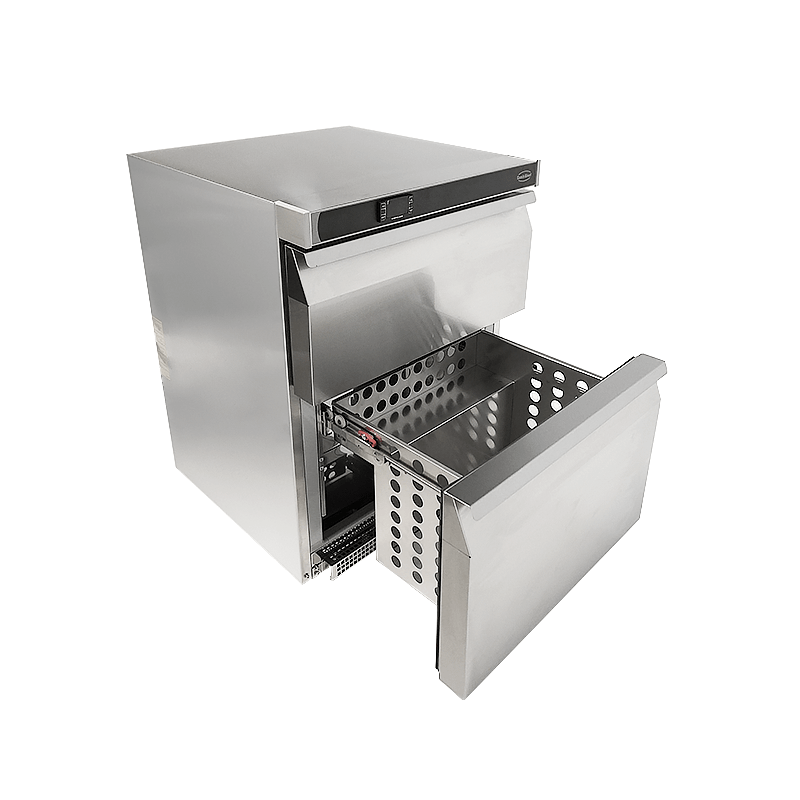 R&eacute;frig&eacute;rateur en acier inox 2 tiroirs - Combisteel - 7450.0532