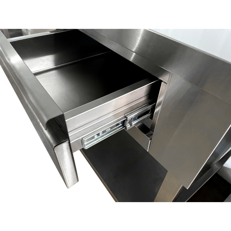 RVS werktafel caf&eacute;type 1250x600x1150 - Combisteel - 7088.1005