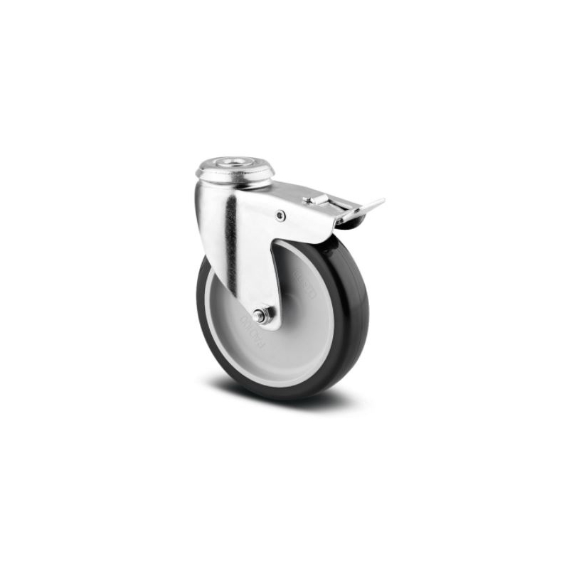 Serie de roues pour chariots d&eacute;brassage 4x - Combisteel - 7819.0005
