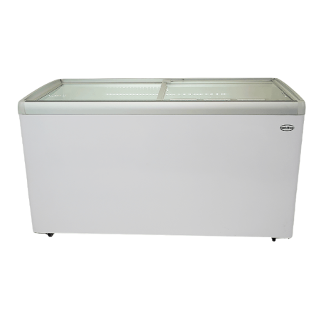 Cong&eacute;lateur bahut couvercle en verre lotte-456 - Combisteel - 7086.0040