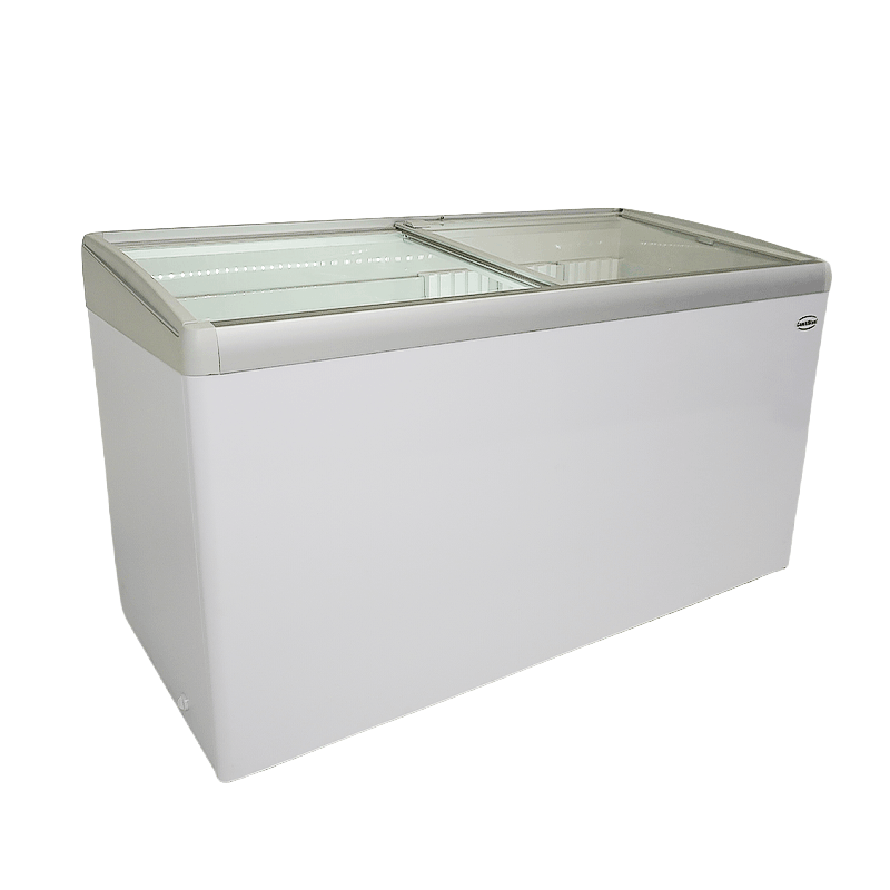 Cong&eacute;lateur bahut couvercle en verre lotte-456 - Combisteel - 7086.0040