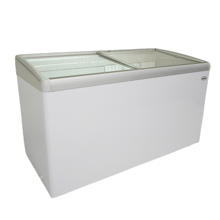 Cong&eacute;lateur bahut couvercle en verre lotte-456 - Combisteel - 7086.0040