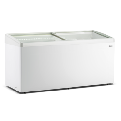 Cong&eacute;lateur bahut couvercle en verre lotte-516 - Combisteel - 7086.0045