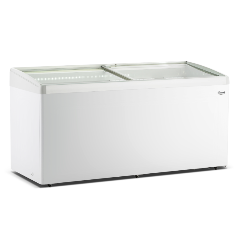 Cong&eacute;lateur bahut couvercle en verre lotte-516 - Combisteel - 7086.0045