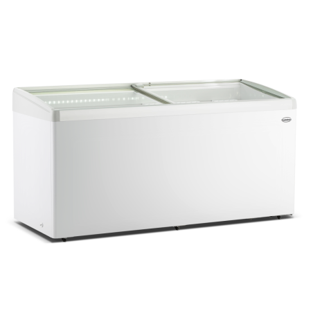 Cong&eacute;lateur bahut couvercle en verre lotte-516 - Combisteel - 7086.0045