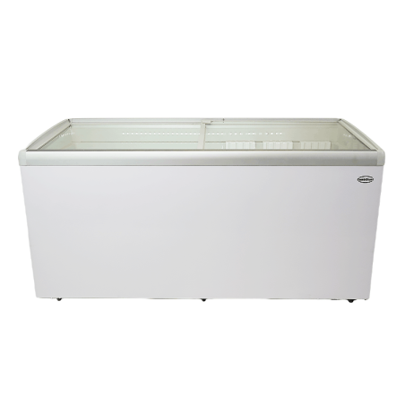 Cong&eacute;lateur bahut couvercle en verre lotte-516 - Combisteel - 7086.0045