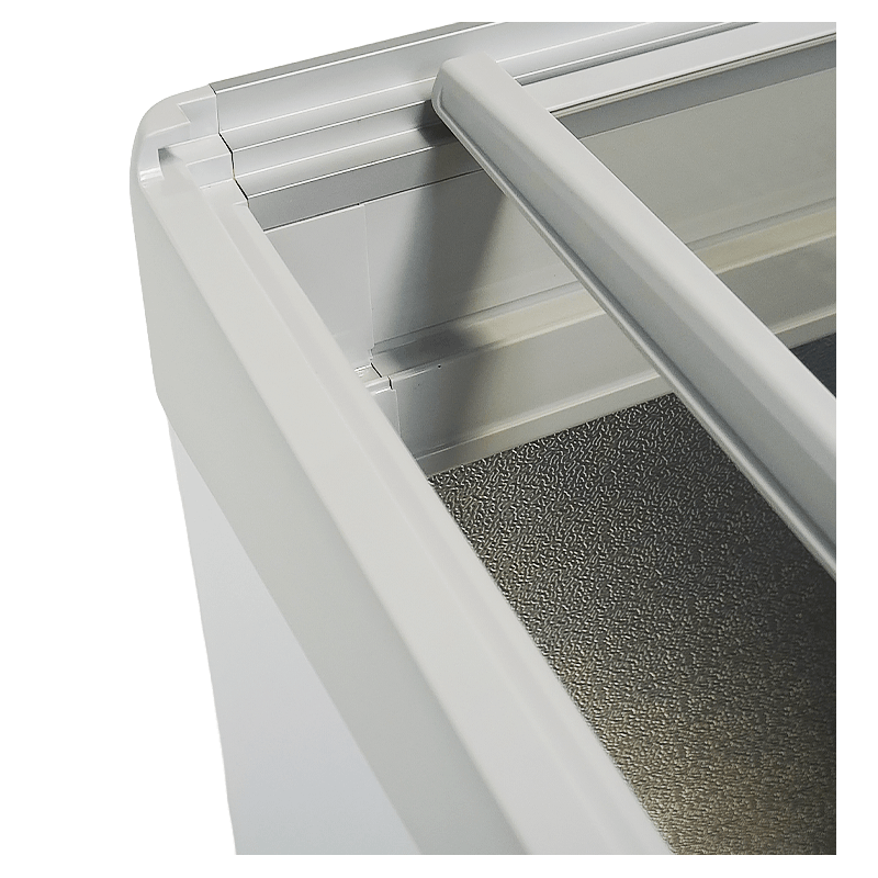 Cong&eacute;lateur bahut couvercle en verre lotte-516 - Combisteel - 7086.0045
