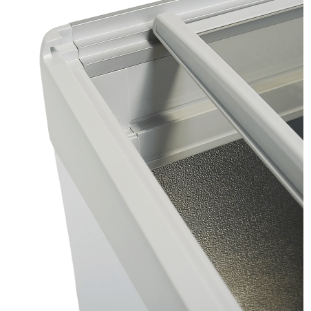 Cong&eacute;lateur bahut couvercle en verre lotte-516 - Combisteel - 7086.0045