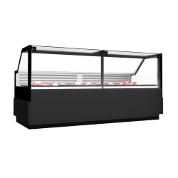 Vitrine r&eacute;frig&eacute;r&eacute;e &agrave; plaque froide pour viande rick 3.0 *transport sur demande* - Combisteel - 7076.0030