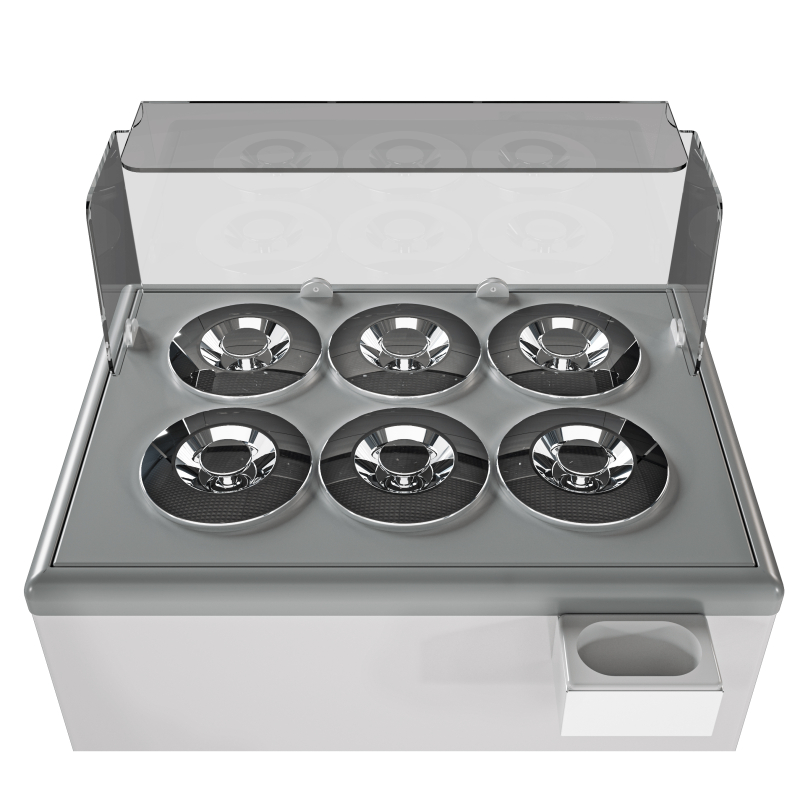 Vitrine &agrave; creme glac&eacute;e zanzibar 6 - Combisteel - 7472.0175