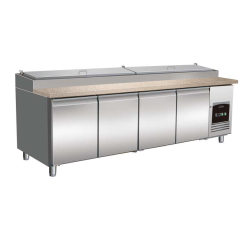 Saladette 4 portes 12x1/3gn r&eacute;cipient *transport sur demande* - Combisteel - 7450.0450