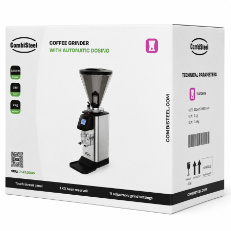 Moulin &agrave; caf&eacute; 1kg avec dosage automatique - Combisteel - 7547.0005