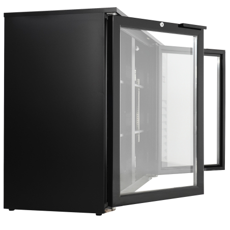 Bar r&eacute;frig&eacute;r&eacute;e 2 portes en verre noir - Combisteel - 7503.0005