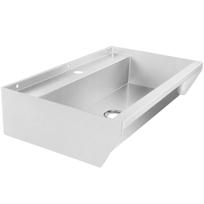 &Eacute;vier inox 1 robinet 600x360x135mm - Combisteel - 7490.0340