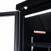 Cong&eacute;lateur 4 portes en verre noir jde-2025f bl *transport sur demande* - Combisteel - 7455.2252