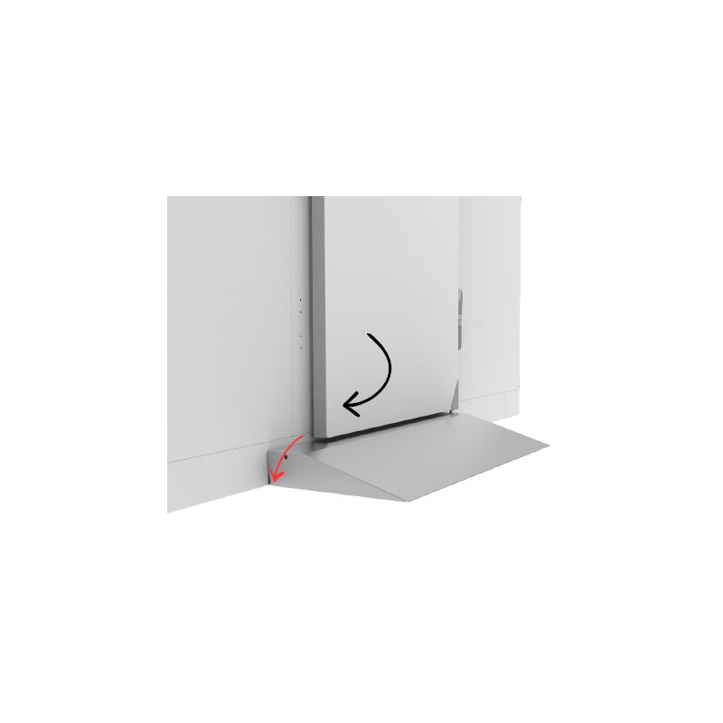 Rampe d'acc&egrave;s automatique 80mm - Combisteel - 7489.1300