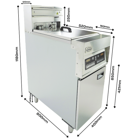 Friteuse &eacute;lectriques 1x 25l - Combisteel - 7509.0005