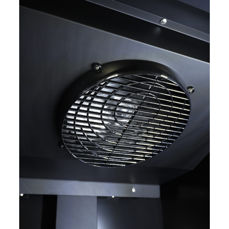R&eacute;frig&eacute;rateur 1 porte en verre noir ceb-500r bl - Combisteel - 7526.0100