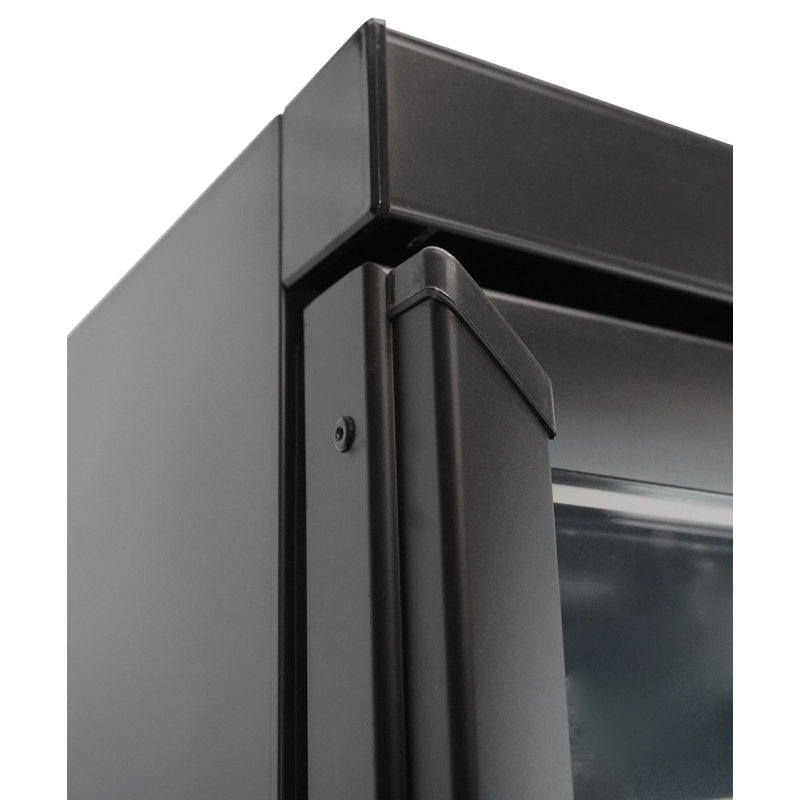 R&eacute;frig&eacute;rateur 1 porte en verre noir ceb-500r bl - Combisteel - 7526.0100