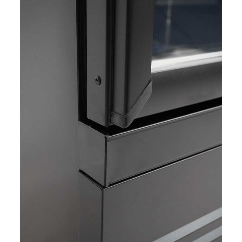 R&eacute;frig&eacute;rateur 1 porte en verre noir ceb-500r bl - Combisteel - 7526.0100