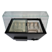 Vitrine &agrave; creme glac&eacute;e java noir 8x5 ltr - Combisteel - 7472.0129