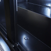 R&eacute;frig&eacute;rateur 3 portes en verre noir nap-1200 ht - avec porte chauffante - Combisteel - 7455.1925