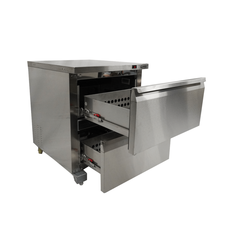 Vriezer in roestvrij staal 2 laden - Combisteel - 7450.0265