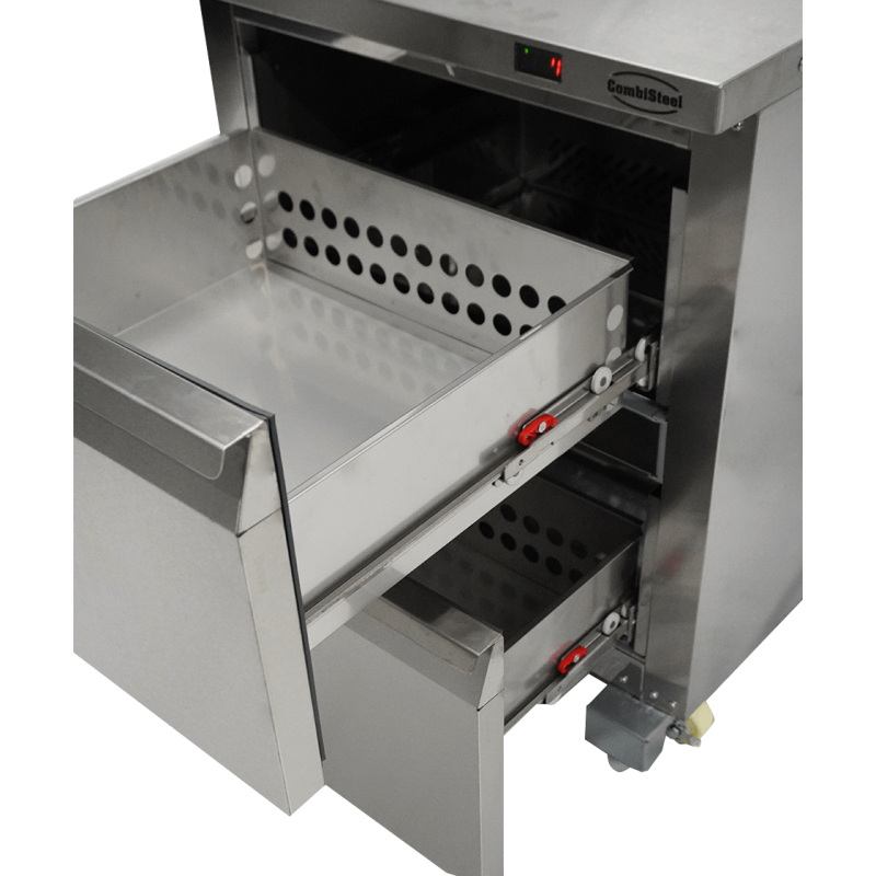 Vriezer in roestvrij staal 2 laden - Combisteel - 7450.0265
