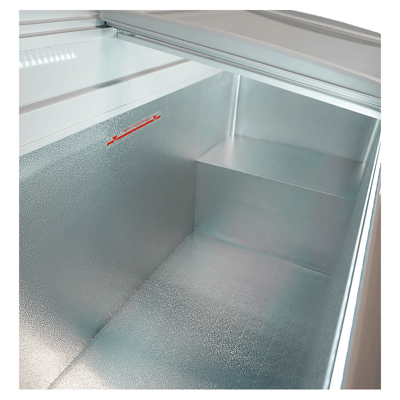 Cong&eacute;lateur bahut couvercle en verre lotte-456 - Combisteel - 7086.0040