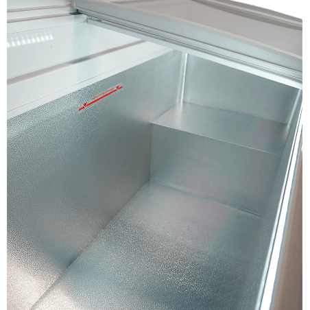Cong&eacute;lateur bahut couvercle en verre lotte-456 - Combisteel - 7086.0040