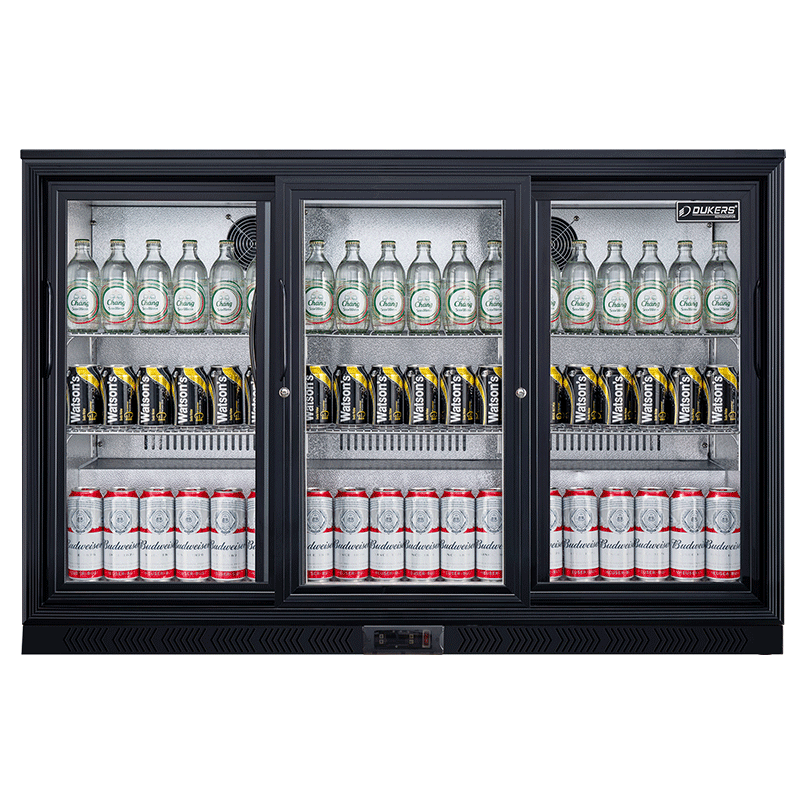 Gekoelde achterbar met 3 glazen deuren