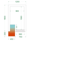 Chambre froide n&eacute;gative  (Complet avec monobloc) CRNF1218 - TEFCOLD - 44220