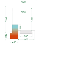 Chambre froide n&eacute;gative  (Complet avec monobloc) CRNF1515 - TEFCOLD - 44225