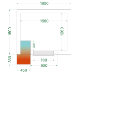 Chambre froide n&eacute;gative  (Complet avec monobloc) CRNF1815 - TEFCOLD - 44396